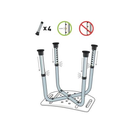 Vitility - Douchestoel 53x49,5 cm wit