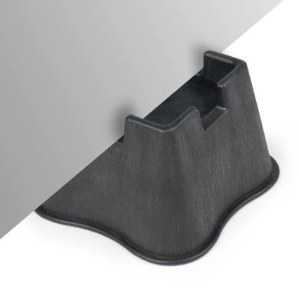 Vitility - Lot de 4 rehausseurs de lit (hauteur 7 cm), noir