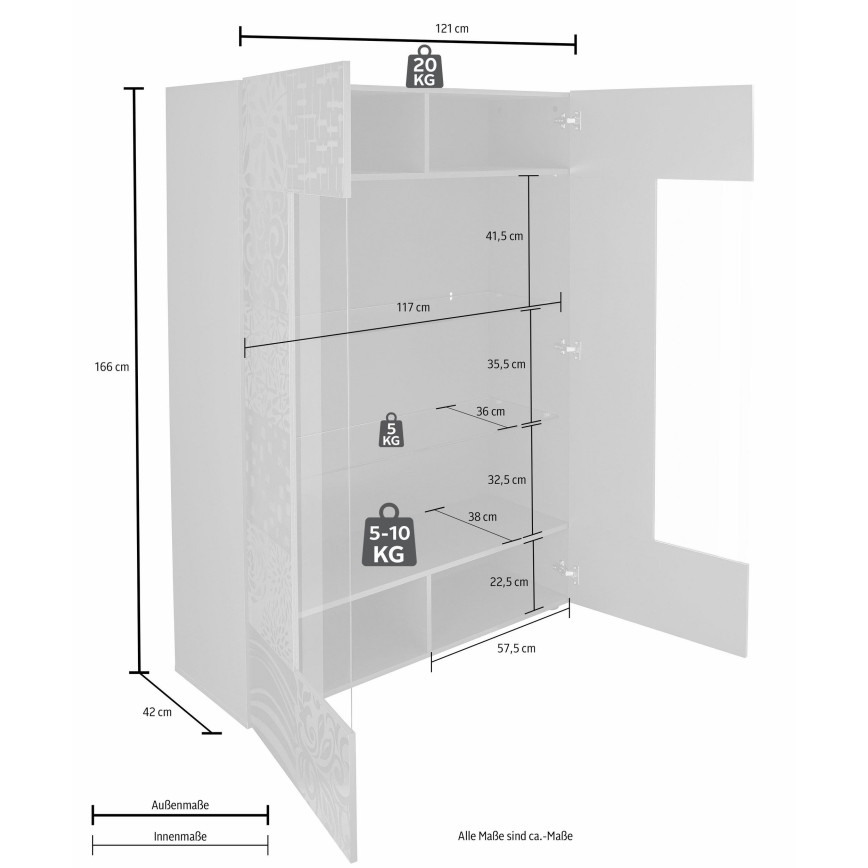 Vitrine ARIA anthracite
