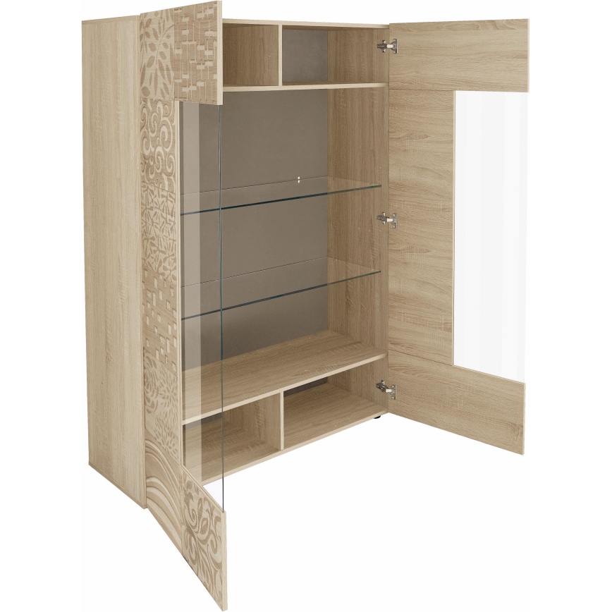 Vitrine ARIA chêne Sonoma