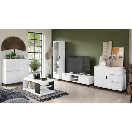 Vitrine LORA blanc
