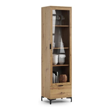 Vitrinekast LORA eiken artisan
