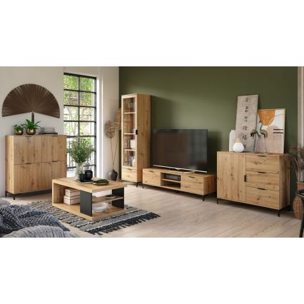 Vitrinekast LORA eiken artisan