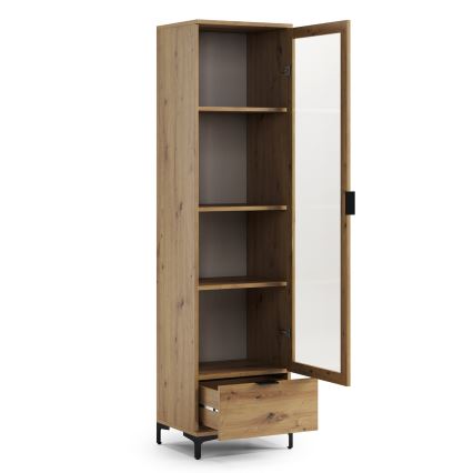 Vitrinekast LORA eiken artisan