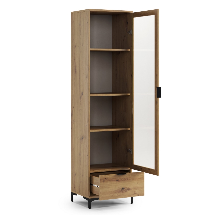 Vitrinekast LORA eiken artisan