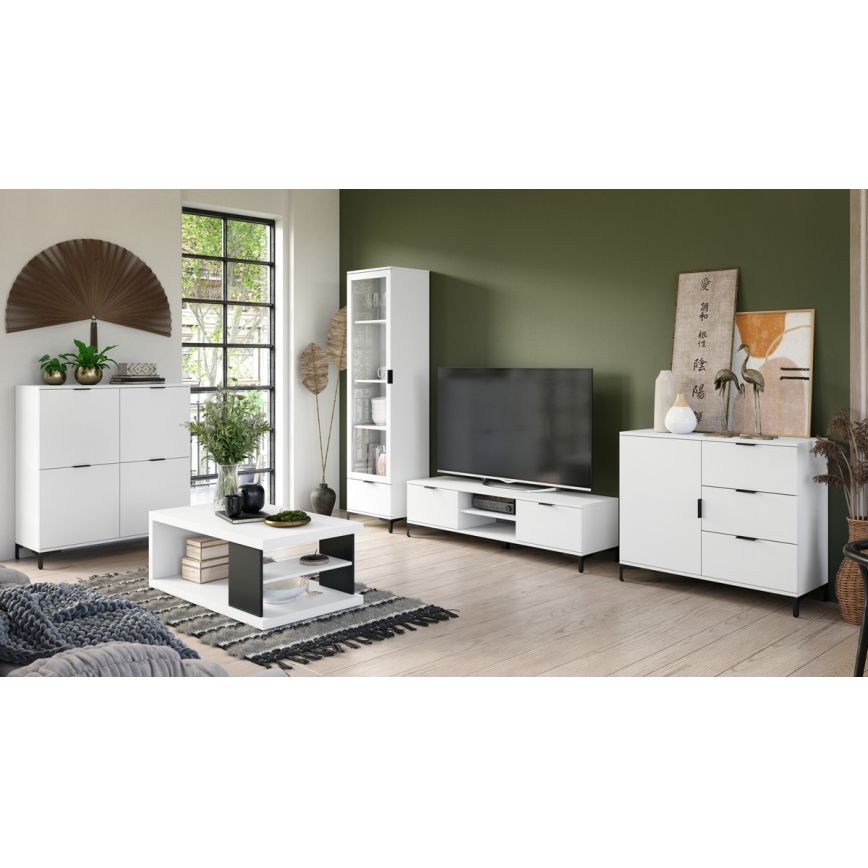 Vitrinekast LORA wit