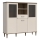 Vitrinekast VIRO bruin/beige