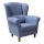 Vleugelstoel GALA blauw