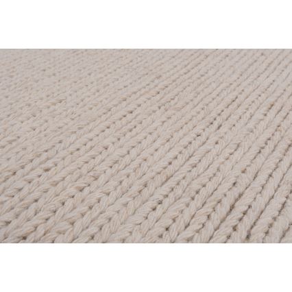 Vloerkleed FIR WOOL 70x140 cm 2600 g/m2 crème/naturel