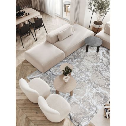 Vloerkleed GRECE 120 x 170 cm 2150 g/m² crème/grijs/wit