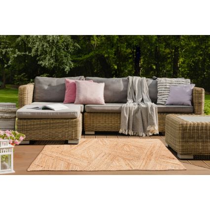 Vloerkleed JUTA 70x140 cm beige/naturel