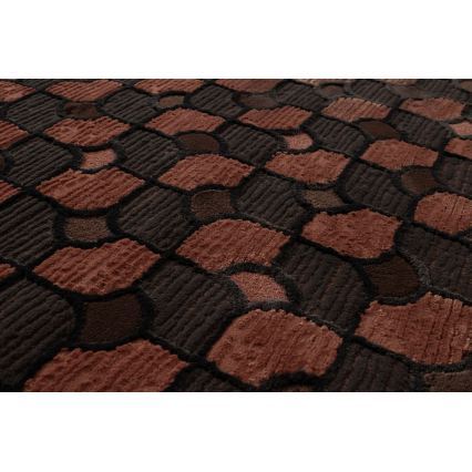 Vloerkleed MOCCA 80x150 cm bruin/rood