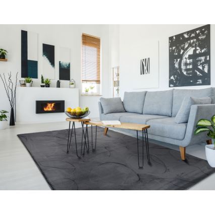 Vloerkleed RABBIT 3D 120x170 cm antraciet