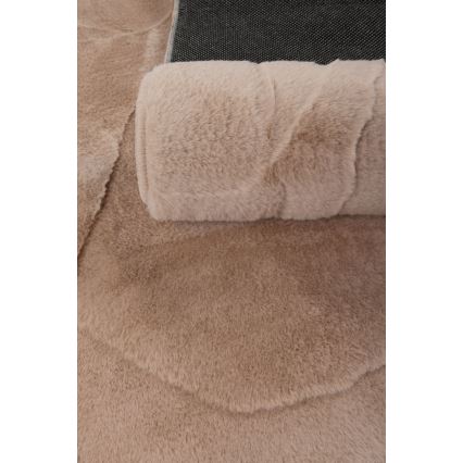 Vloerkleed RABBIT 3D 80x150 cm beige