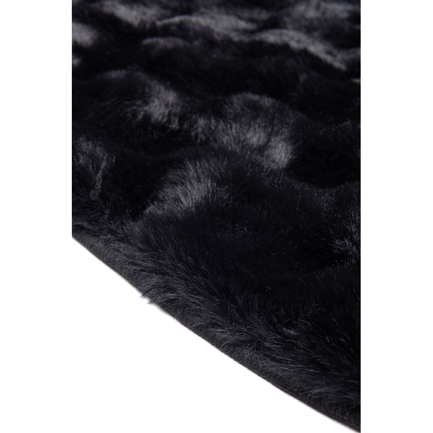 Vloerkleed RABBIT BUBBLE 160 cm zwart