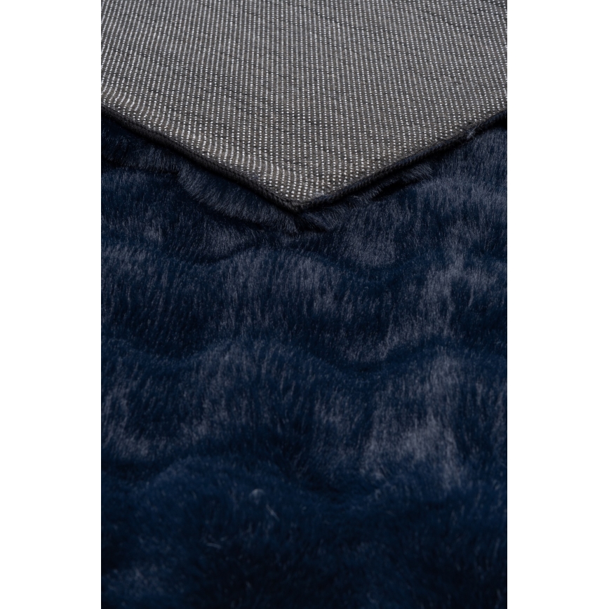 Vloerkleed RABBIT BUBBLE 80x150 cm donkerblauw