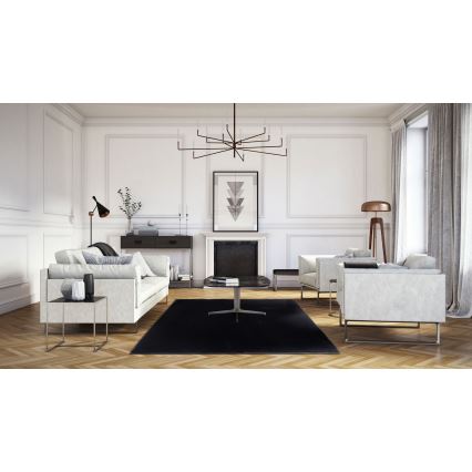 Vloerkleed RABBIT-FOX 120x160 cm zwart