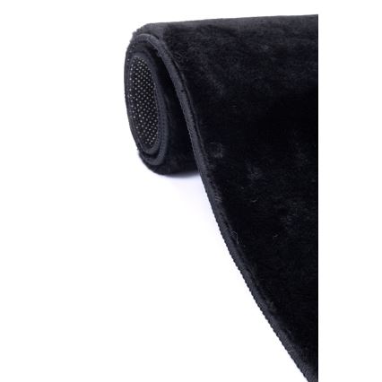 Vloerkleed RABBIT-FOX 120x160 cm zwart