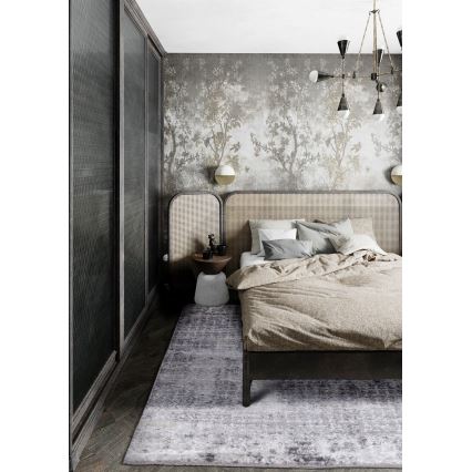 Vloerkleed SALAMANCA 120 x 170 cm grijs/wit