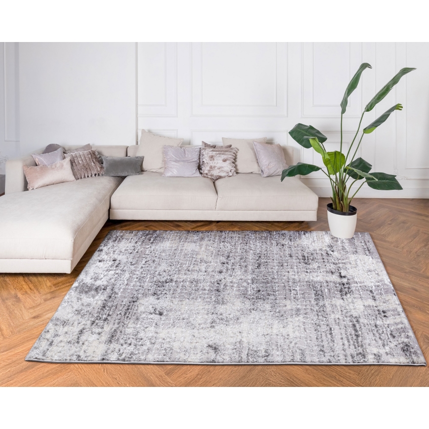 Vloerkleed SALAMANCA 120x170 cm grijs/wit