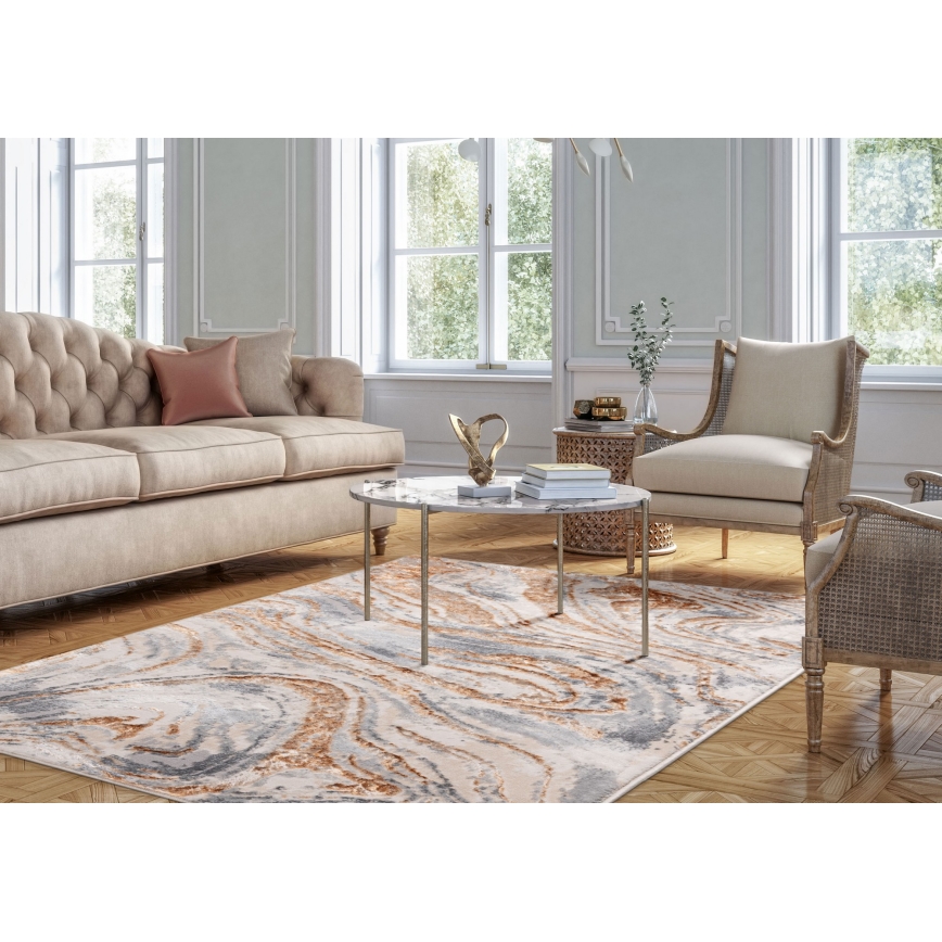 Vloerkleed STONE 80x140 cm beige/grijs