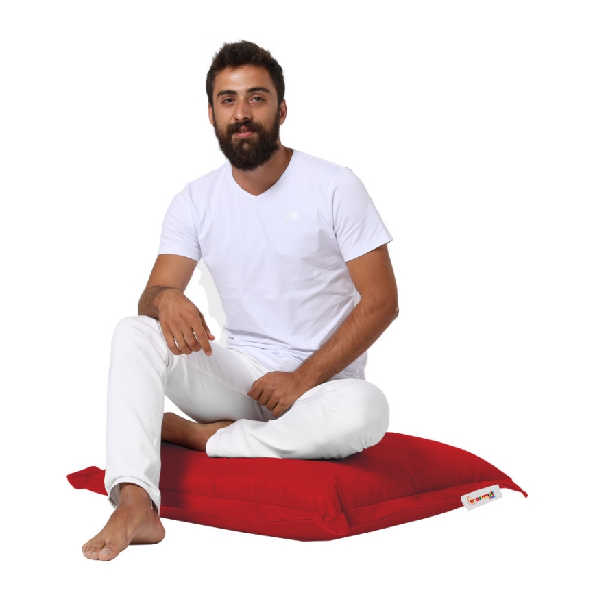 Vloerkussen 70x70 cm rood