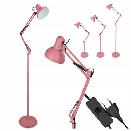 Vloerlamp 1xE27/40W/230V roze