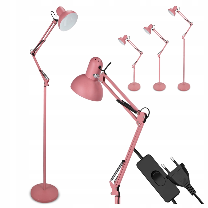 Vloerlamp 1xE27/40W/230V roze