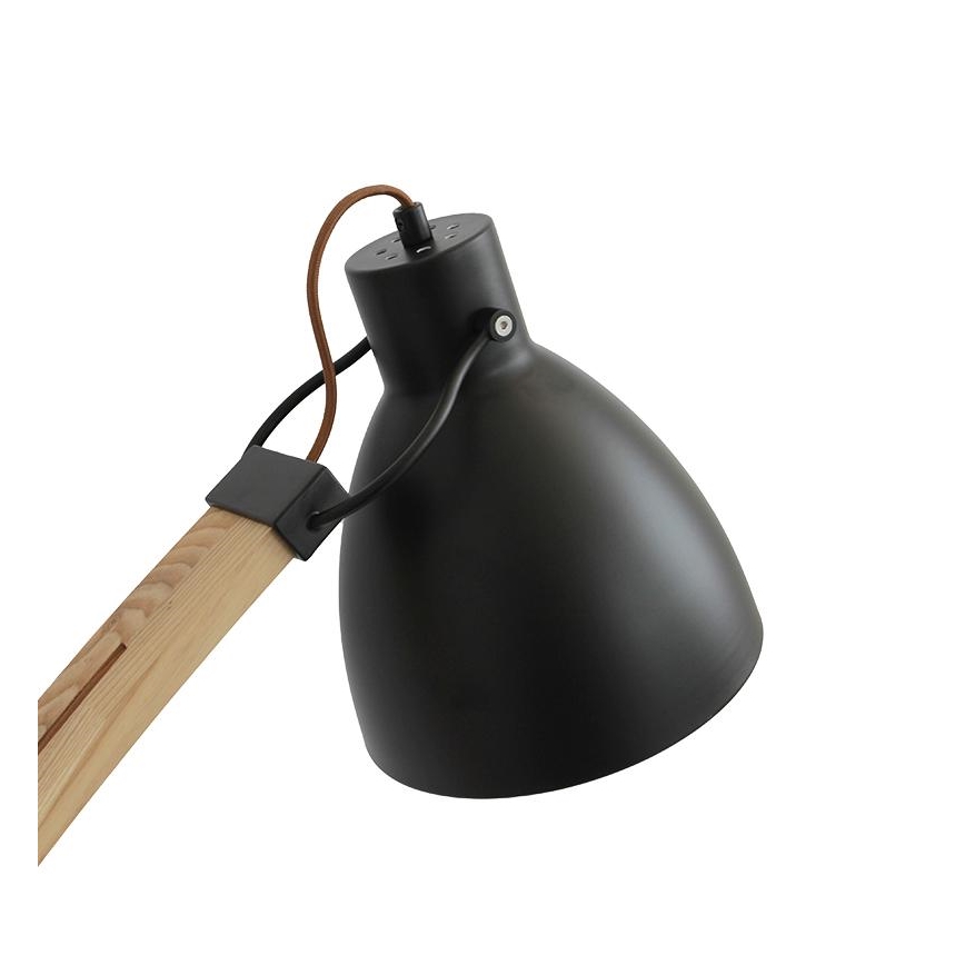 Vloerlamp 1xE27/60W/230V essenhout/zwart