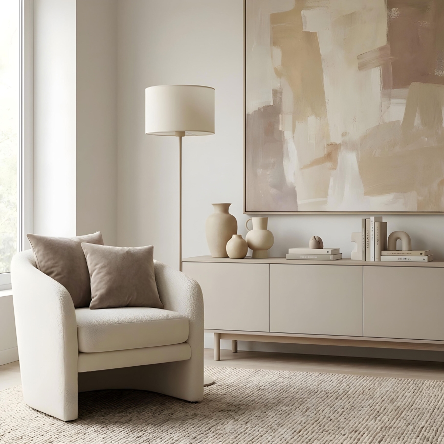 Vloerlamp ARDEN 1xE27/15W/230V beige