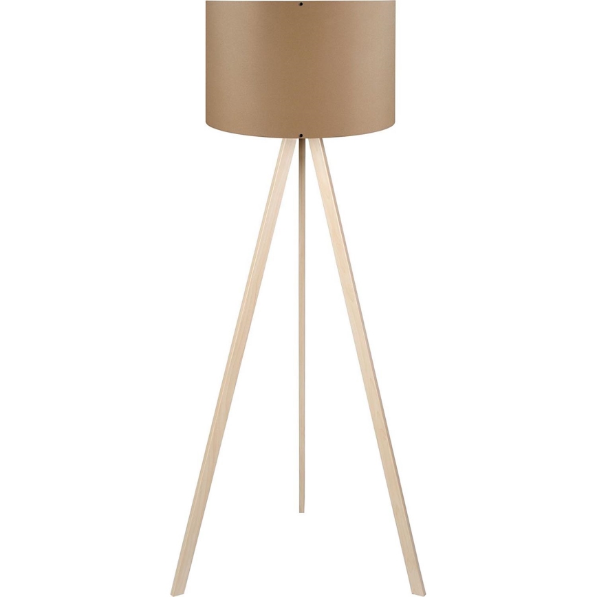 Vloerlamp AYD 1xE27/40W/230V bruin/beige
