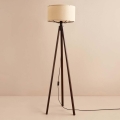 Vloerlamp AYD 1xE27/40W/230V bruin/beige
