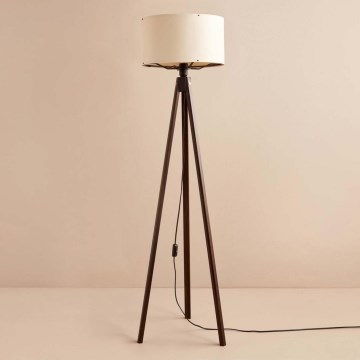 Vloerlamp AYD 1xE27/40W/230V bruin/beige