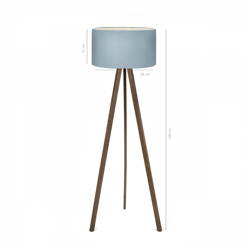 Vloerlamp AYD 1xE27/40W/230V bruin/blauw