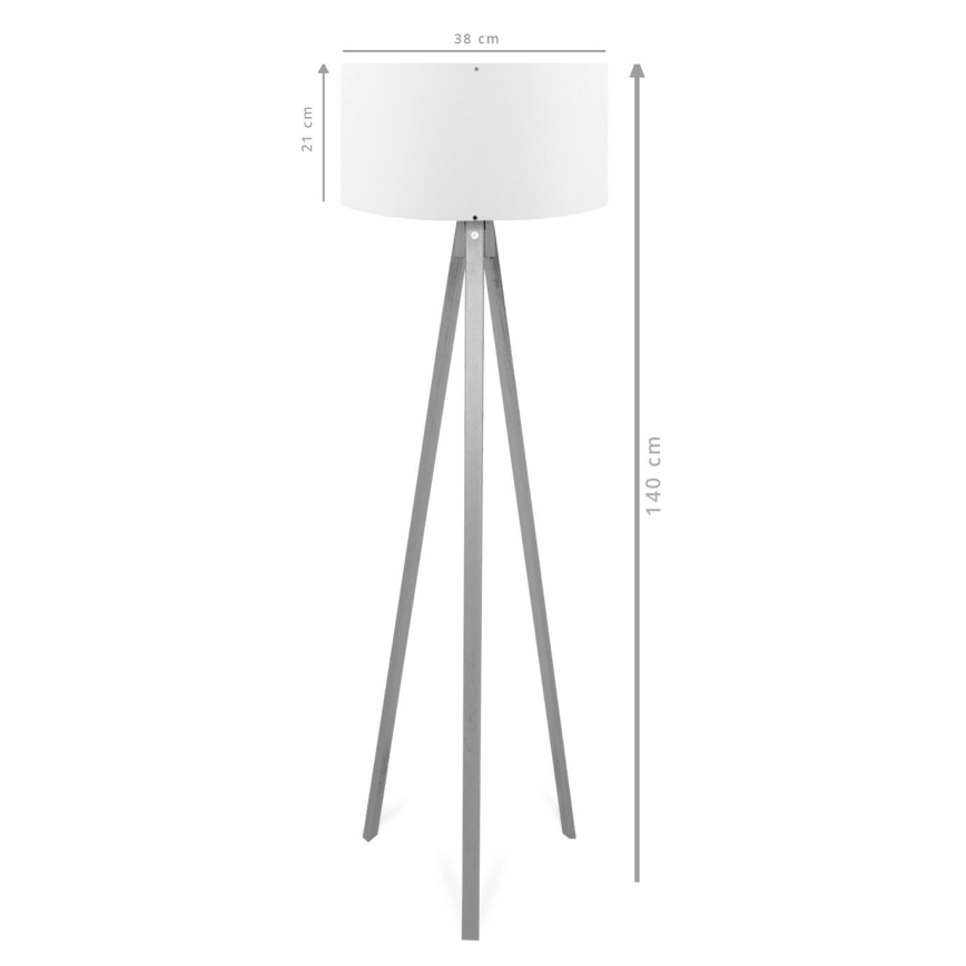 Vloerlamp AYD 1xE27/40W/230V bruin/crème