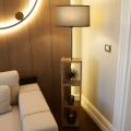 Vloerlamp AYD 1xE27/40W/230V bruin/grijs