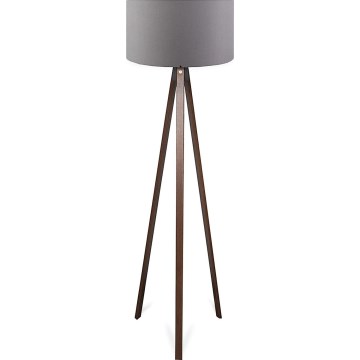 Vloerlamp AYD 1xE27/40W/230V bruin/grijs