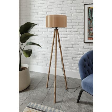 Vloerlamp AYD 1xE27/40W/230V bruin