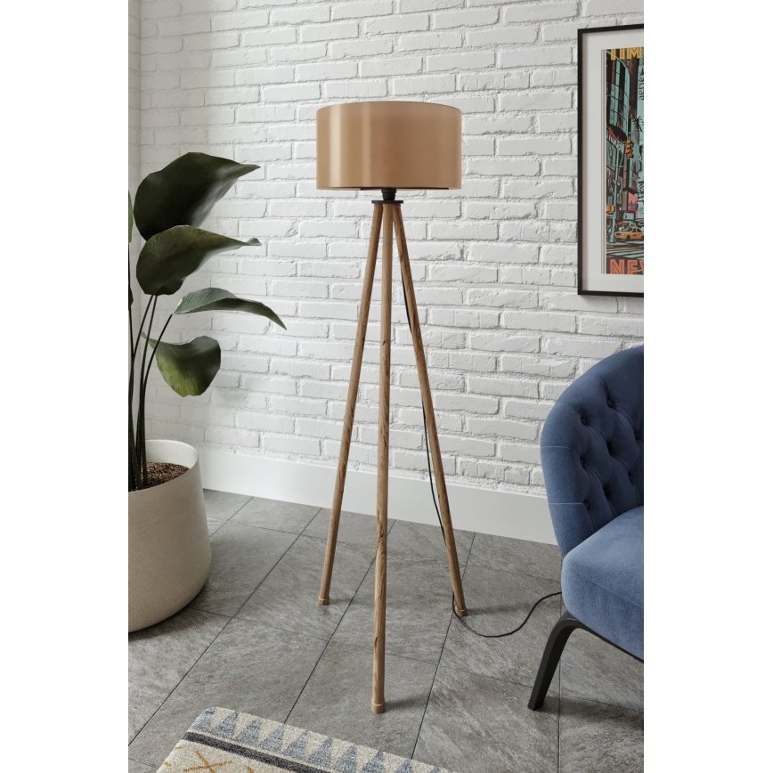 Vloerlamp AYD 1xE27/40W/230V bruin