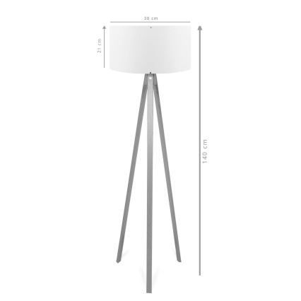 Vloerlamp AYD 1xE27/40W/230V bruin