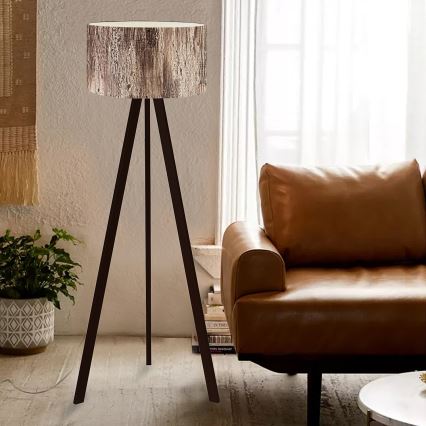 Vloerlamp AYD 1xE27/40W/230V bruin