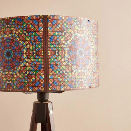 Vloerlamp AYD 1xE27/40W/230V bruin/multikleurig