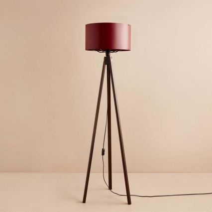 Vloerlamp AYD 1xE27/40W/230V bruin/rood