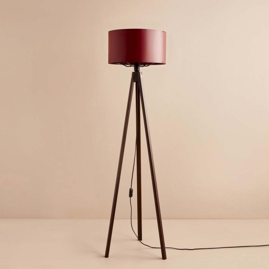 Vloerlamp AYD 1xE27/40W/230V bruin/rood