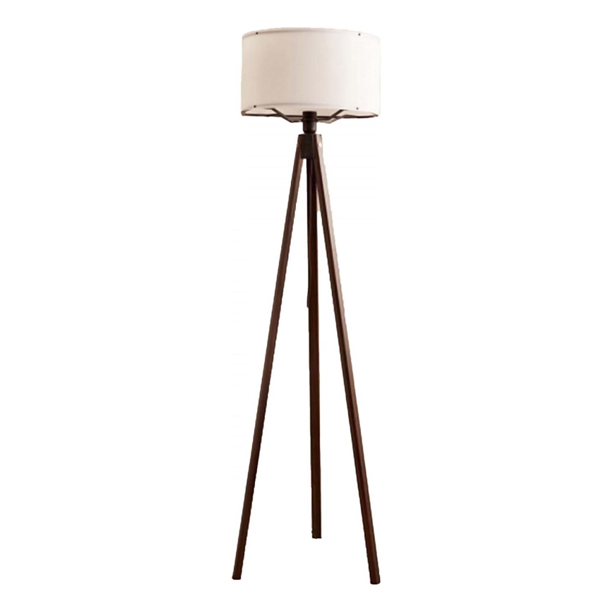Vloerlamp AYD 1xE27/40W/230V bruin/wit