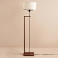 Vloerlamp AYD 1xE27/40W/230V bruin/wit
