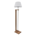 Vloerlamp AYD 1xE27/40W/230V wit/bruin