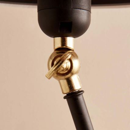 Vloerlamp AYD 1xE27/40W/230V zwart/bruin