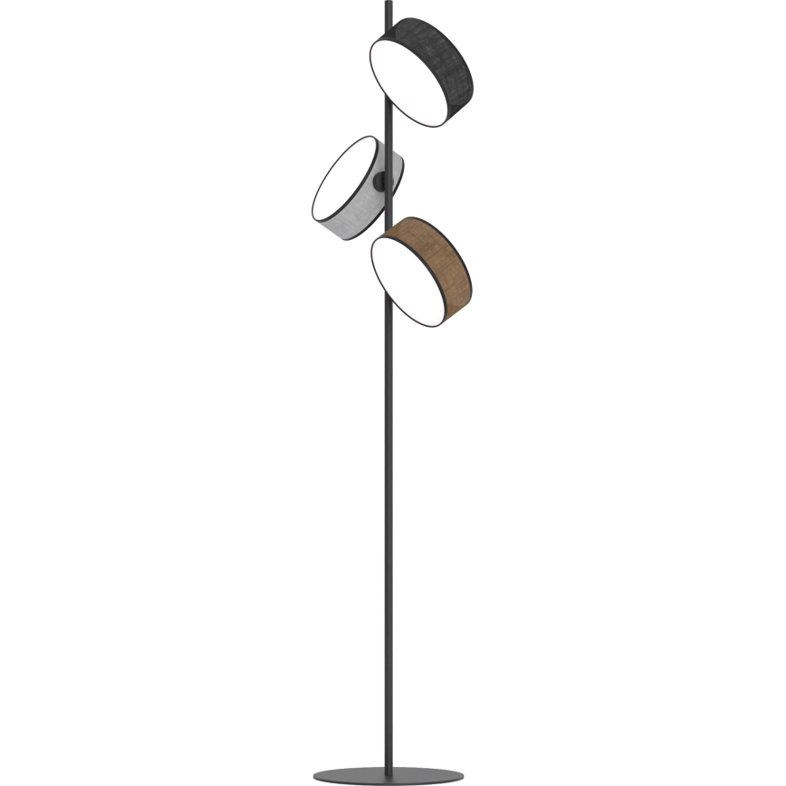 Vloerlamp DRUMZ 3xE14/10W/230V zwart/bruin/grijs