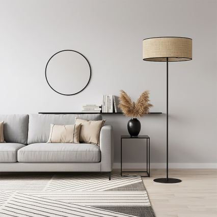 Vloerlamp ECO 1xE27/15W/230V beige/rotan